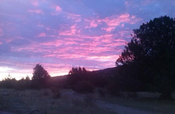 El amanecer, impresionante